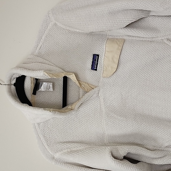 Patagonia Retool Snap T Pullover Fleece Womens White Medium - Picture 4 of 16
